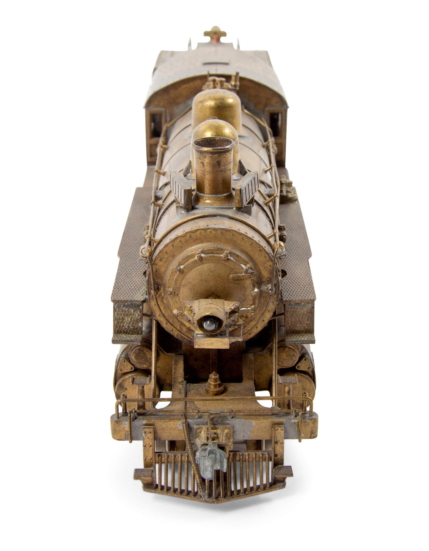 An MG Models Brass O-Gauge 2-6-0 Locomotive and Tender
