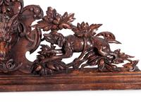 A German or Austrian Carved Oak Transom Panel