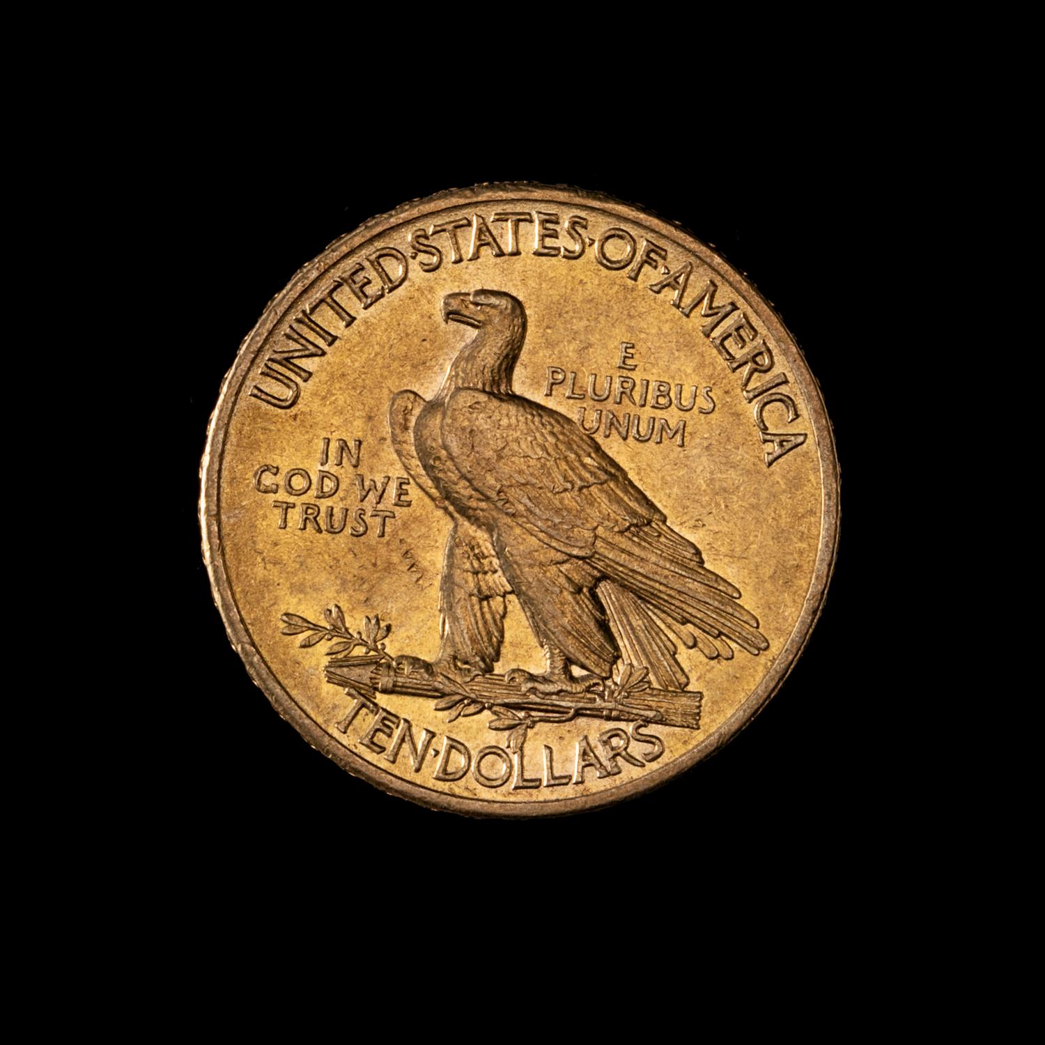 A United States 1909 Indian Head $10 Gold Coin
