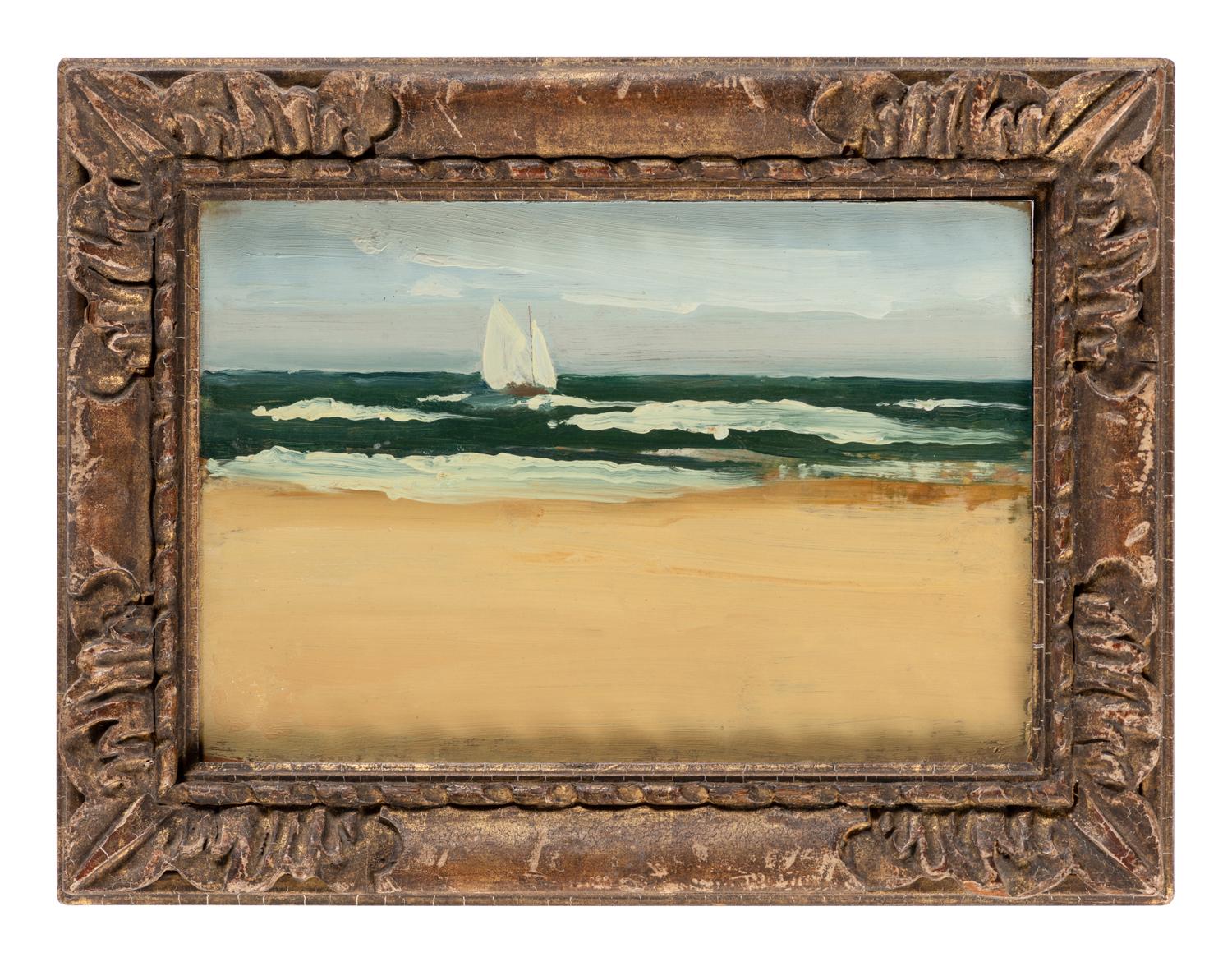 Seascape with Sailboat , c. 1970