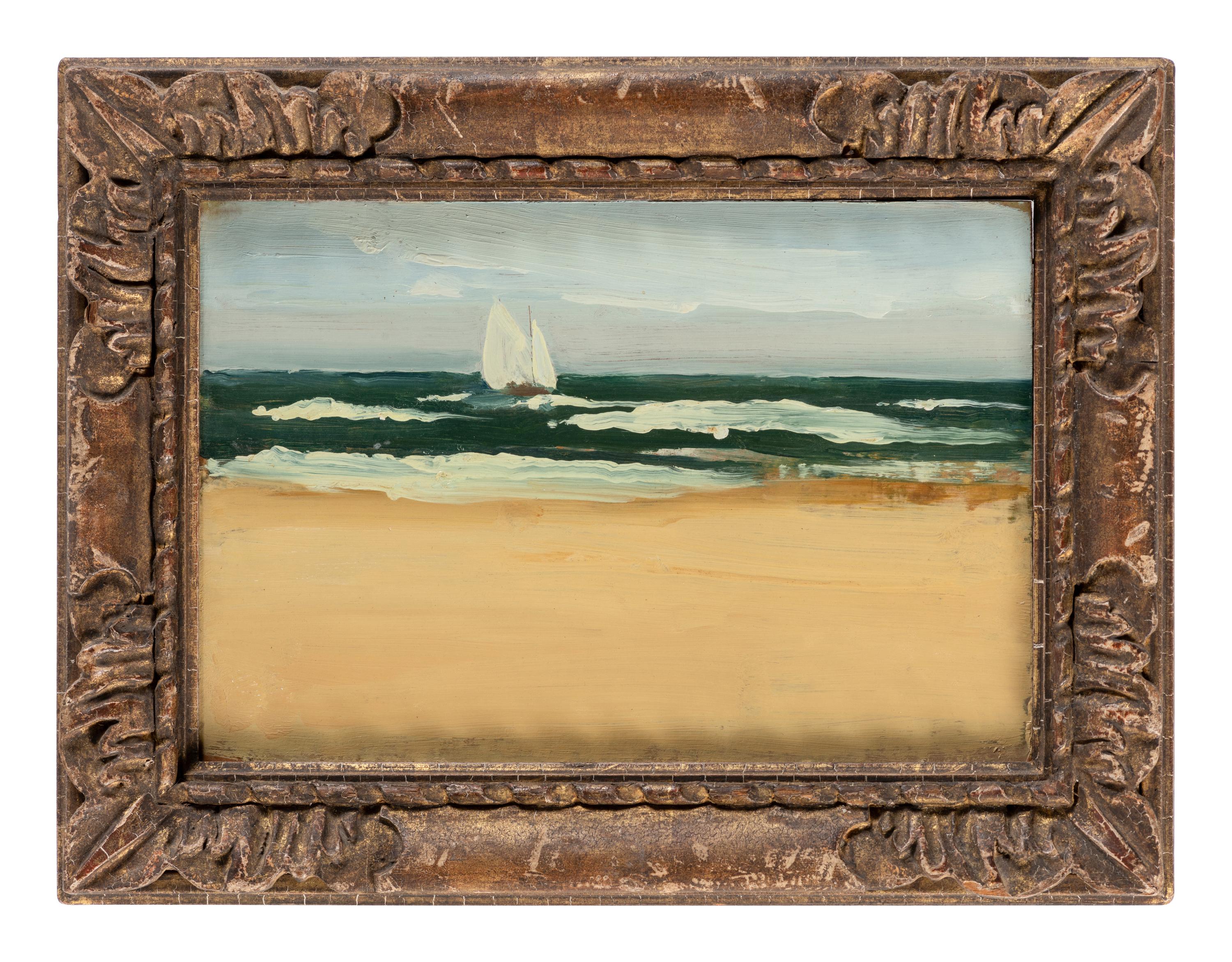 Seascape with Sailboat , c. 1970