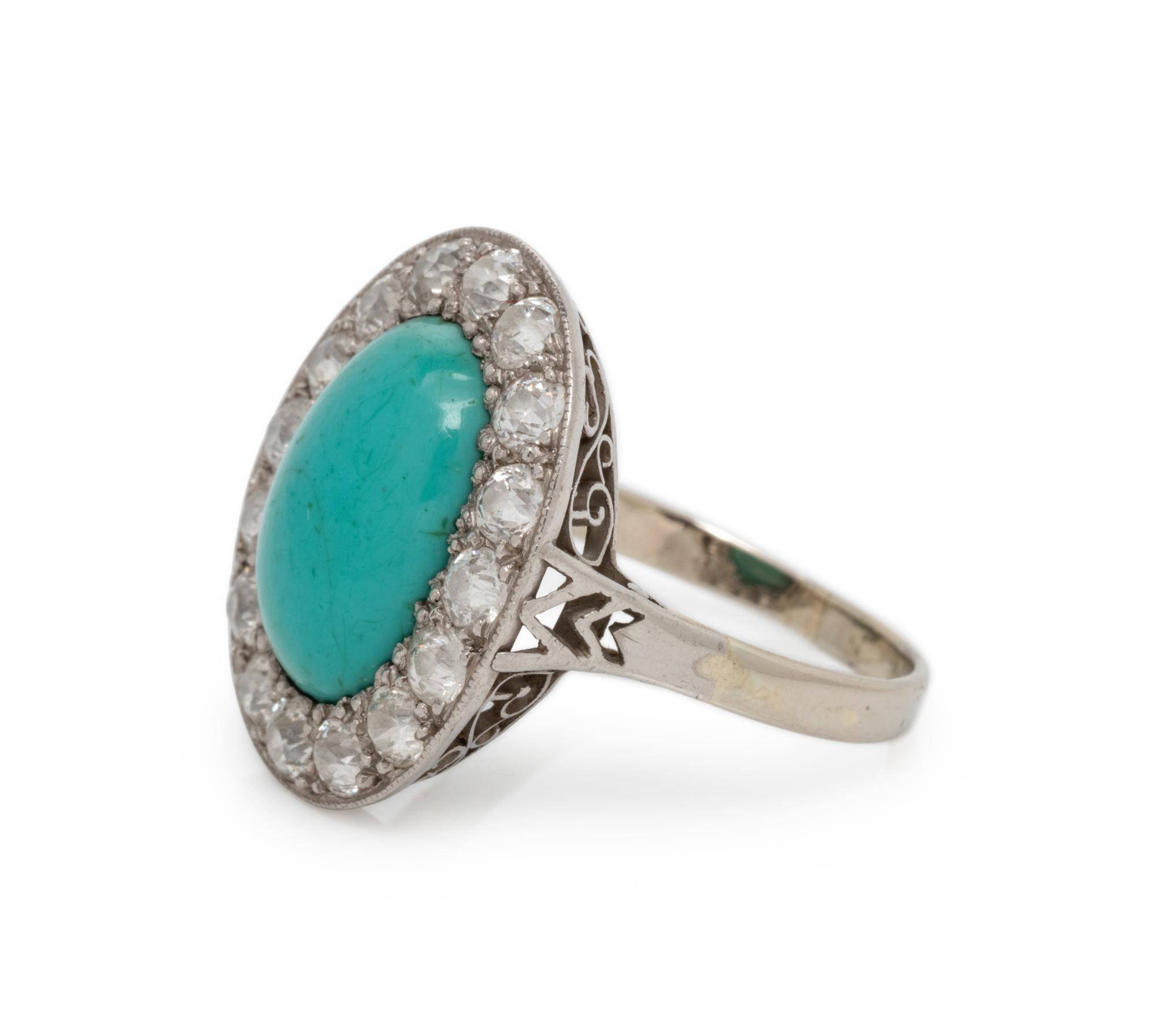 TURQUOISE AND DIAMOND RING