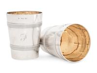 A Pair of George III Silver Tumblers