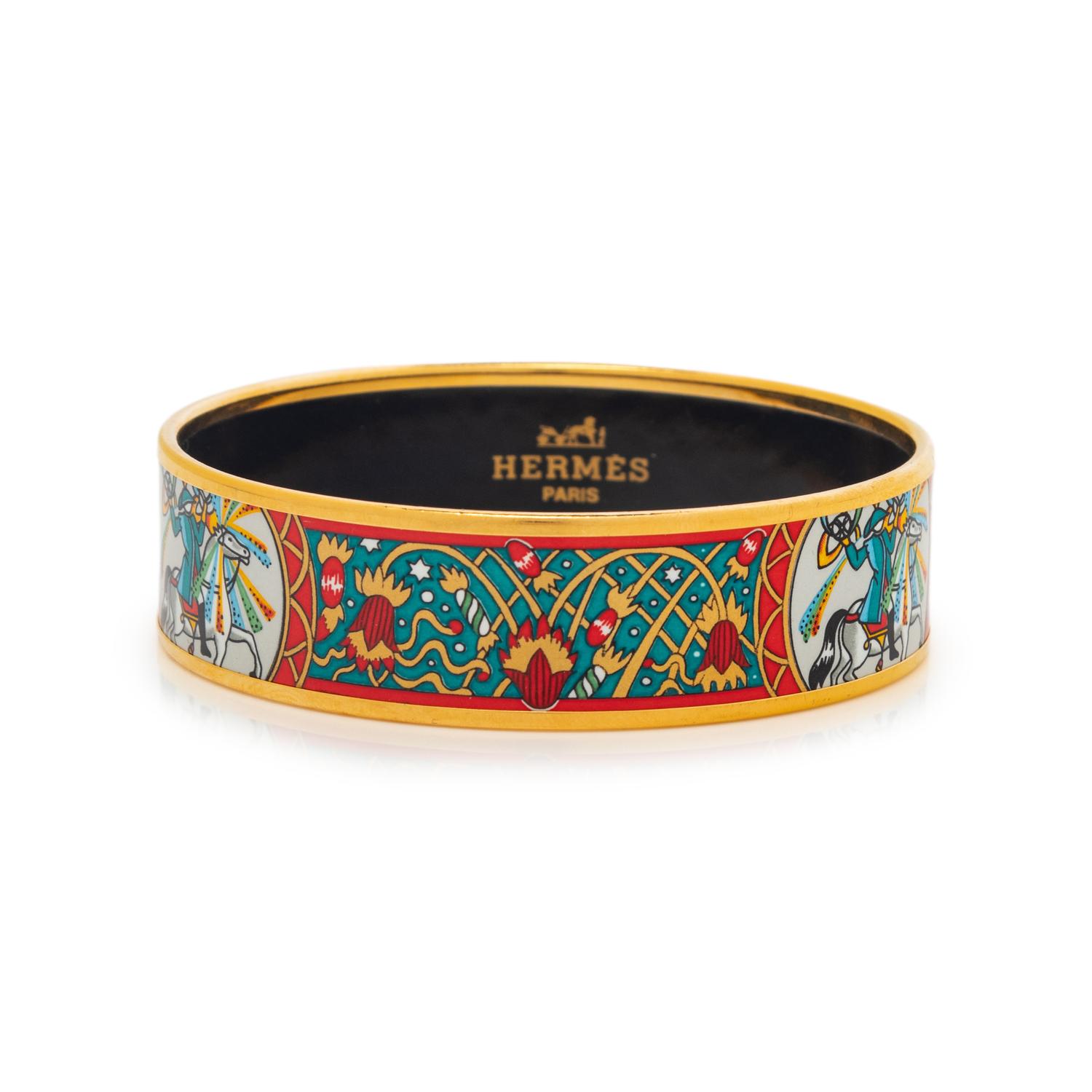 Hermès Bangle, Ear Clips, and Scarf Ring