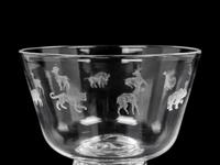 A Steuben Glass Bowl with Prunted Base