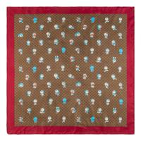GUCCI, FIVE PRINTED SILK SCARVES