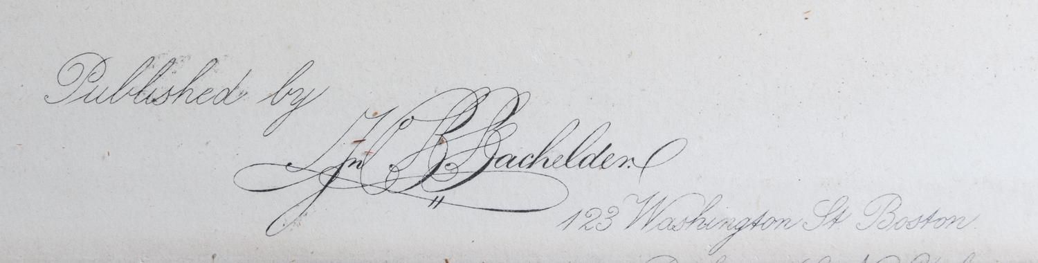 BACHELDER, JOHN B. Review of the Massachusetts Volunteer Militia at Concord, September 9, 1859. 29 3/4 x 45 3/4 inches.