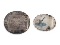Navajo Silver and Turquoise Bet Buckles