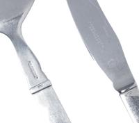 A Georg Jensen Parallel Silver Flatware Service