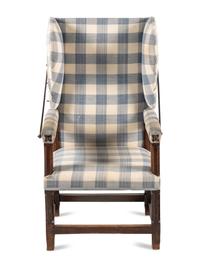 A Louis XIII Walnut and Iron Mounted Fauteuil de Malade