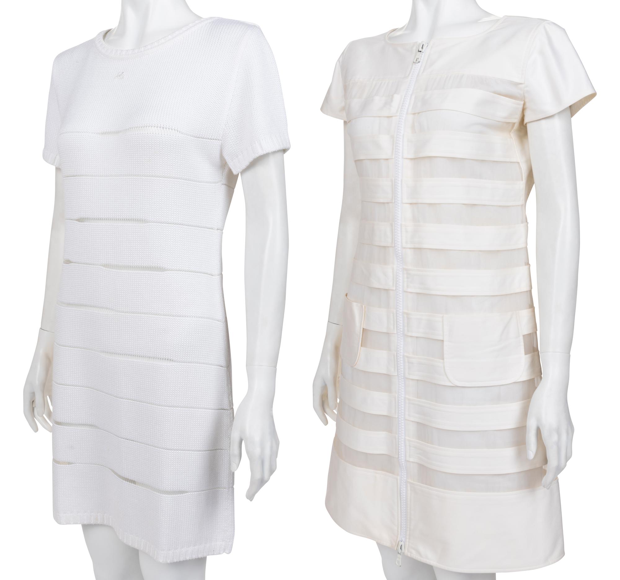 Two Courrèges Knit Dresses, 1980-2000s