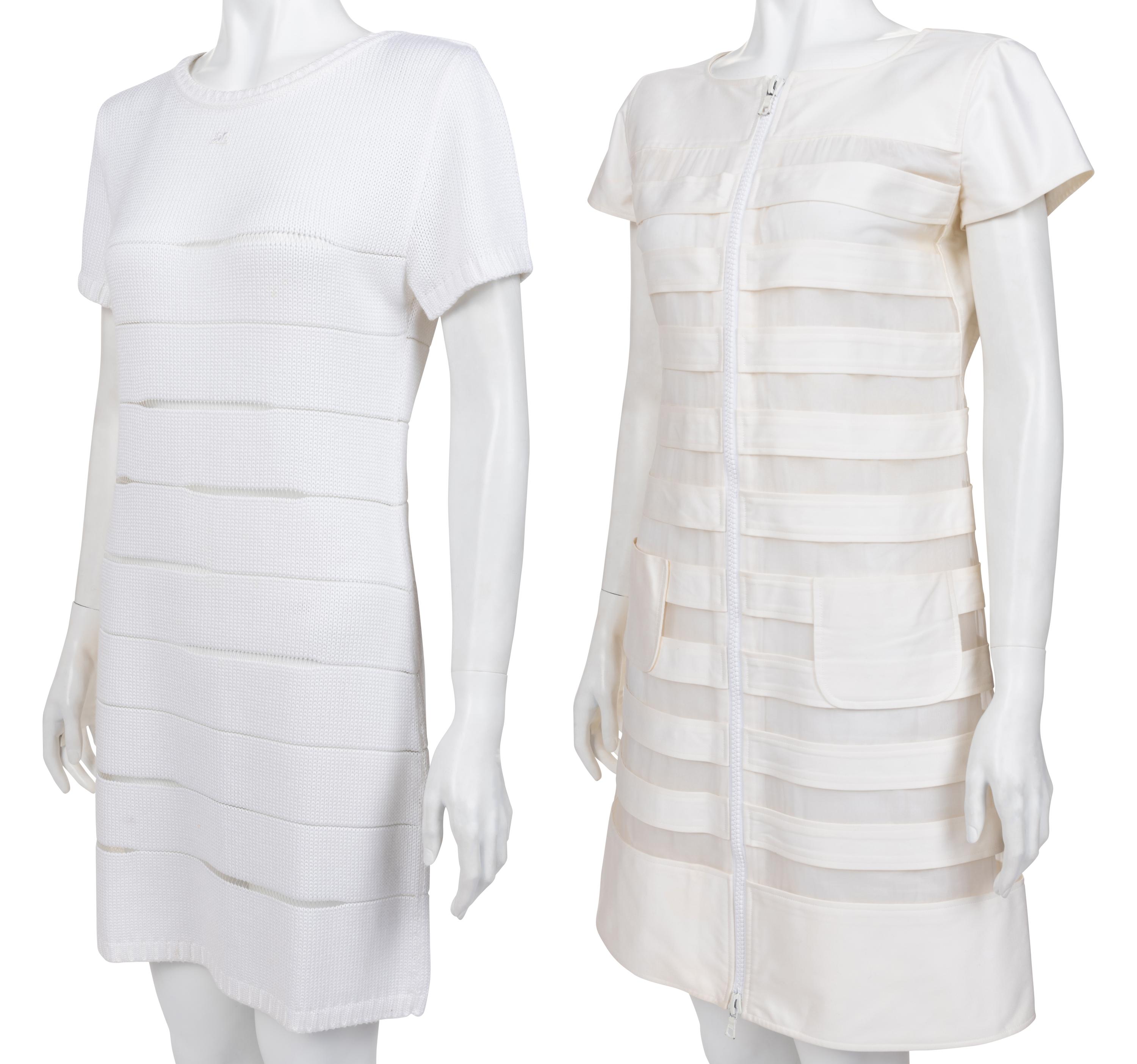 Two Courrèges Knit Dresses, 1980-2000s