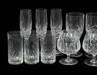 A Gorham Cut Glass Stemware Service