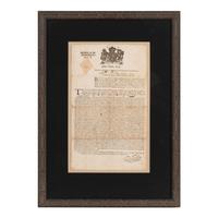 [Americana] [Green Bartholomew] Partially-Printed Massachusetts Tax Collector Broadside