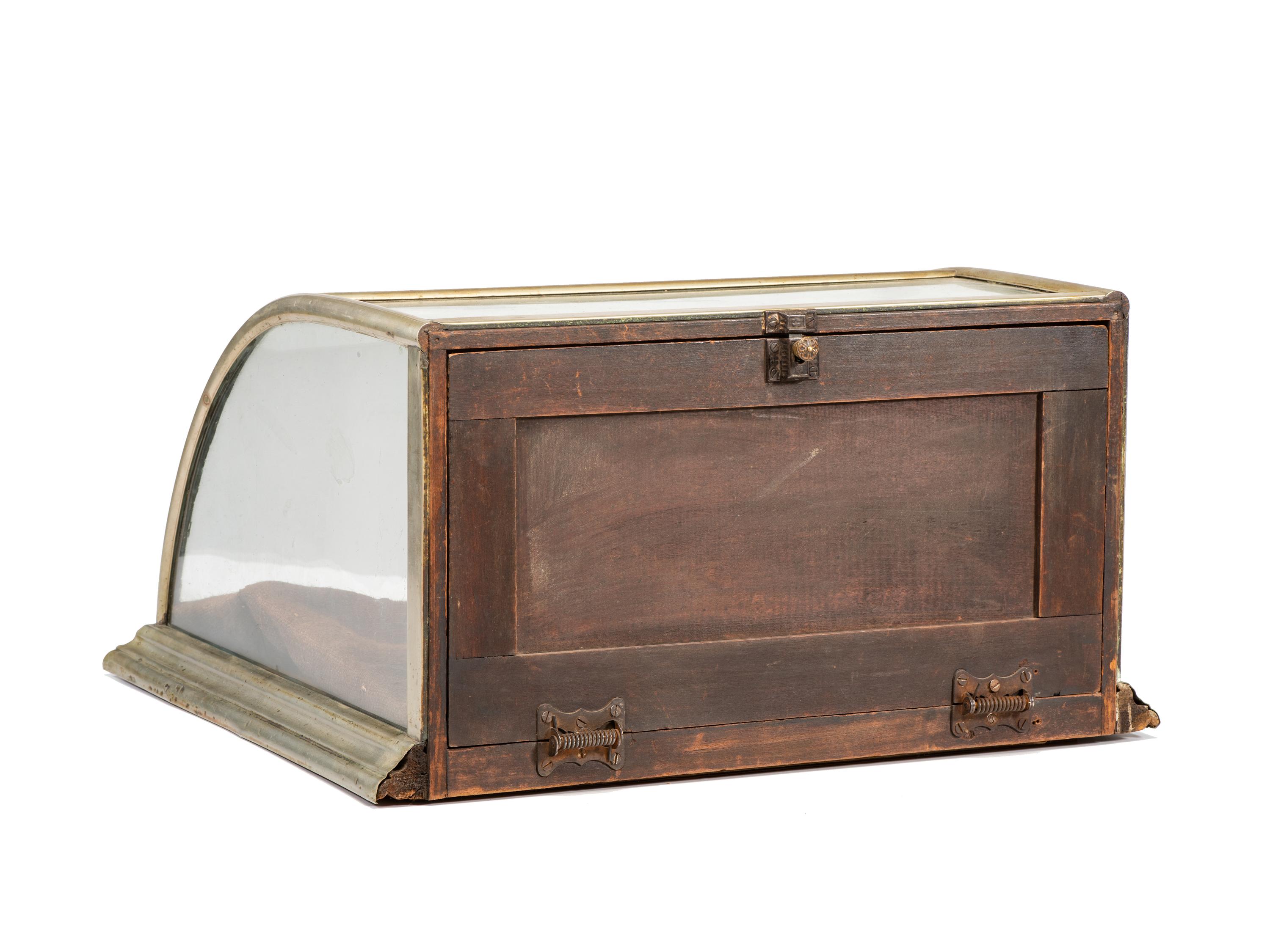 A Pair of Excelsior Show Case Works Metal Frame Countertop Display Cases