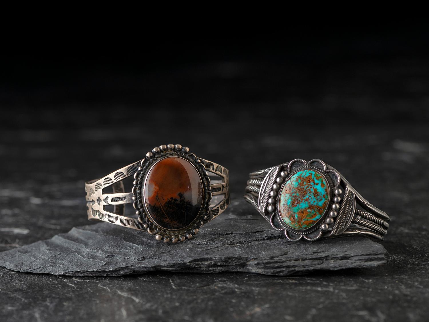 Navajo Silver Cuff Bracelets