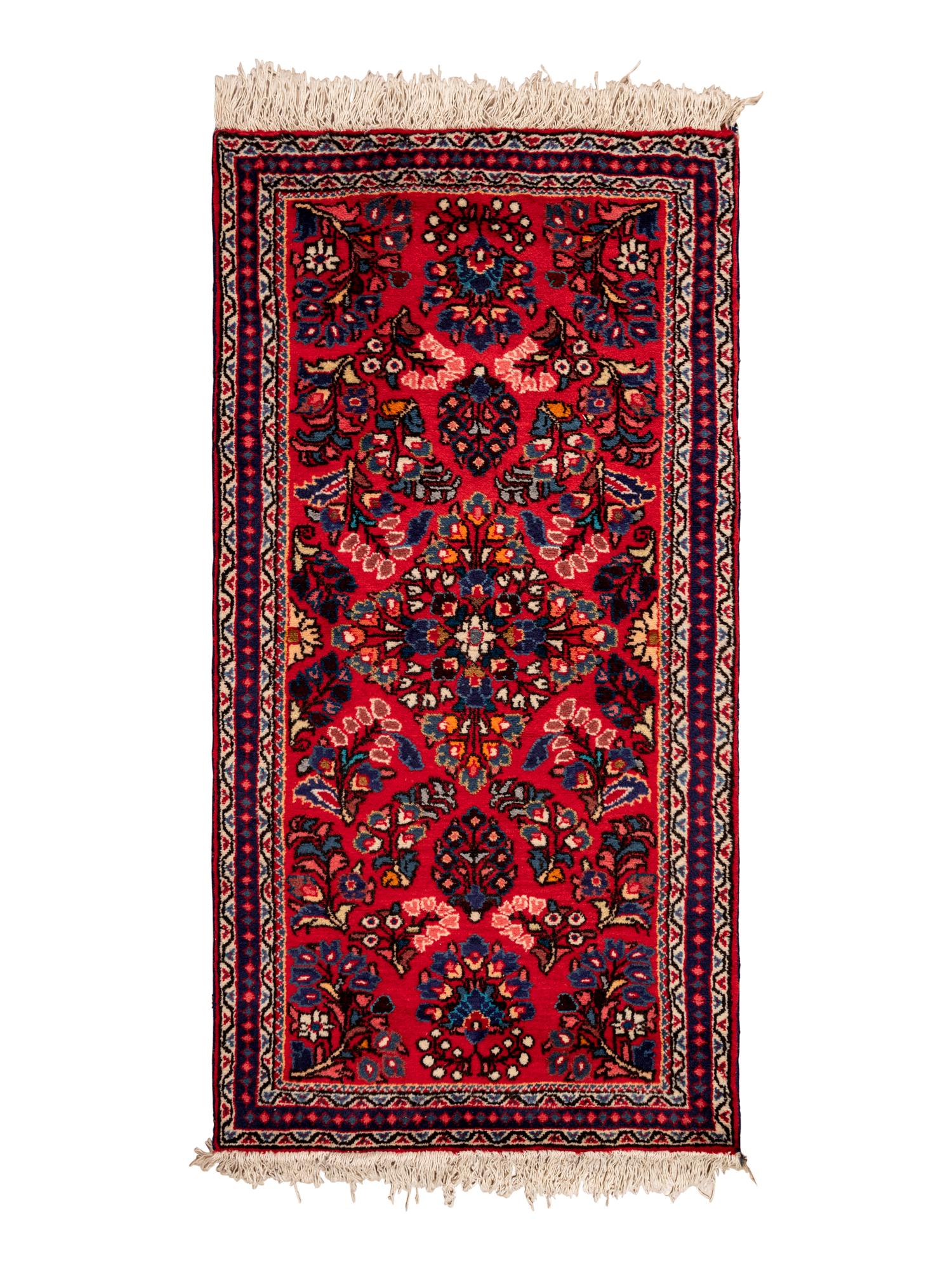 Three Indo-Persian Wool Mats and a Persian Pictorial Wool Mat