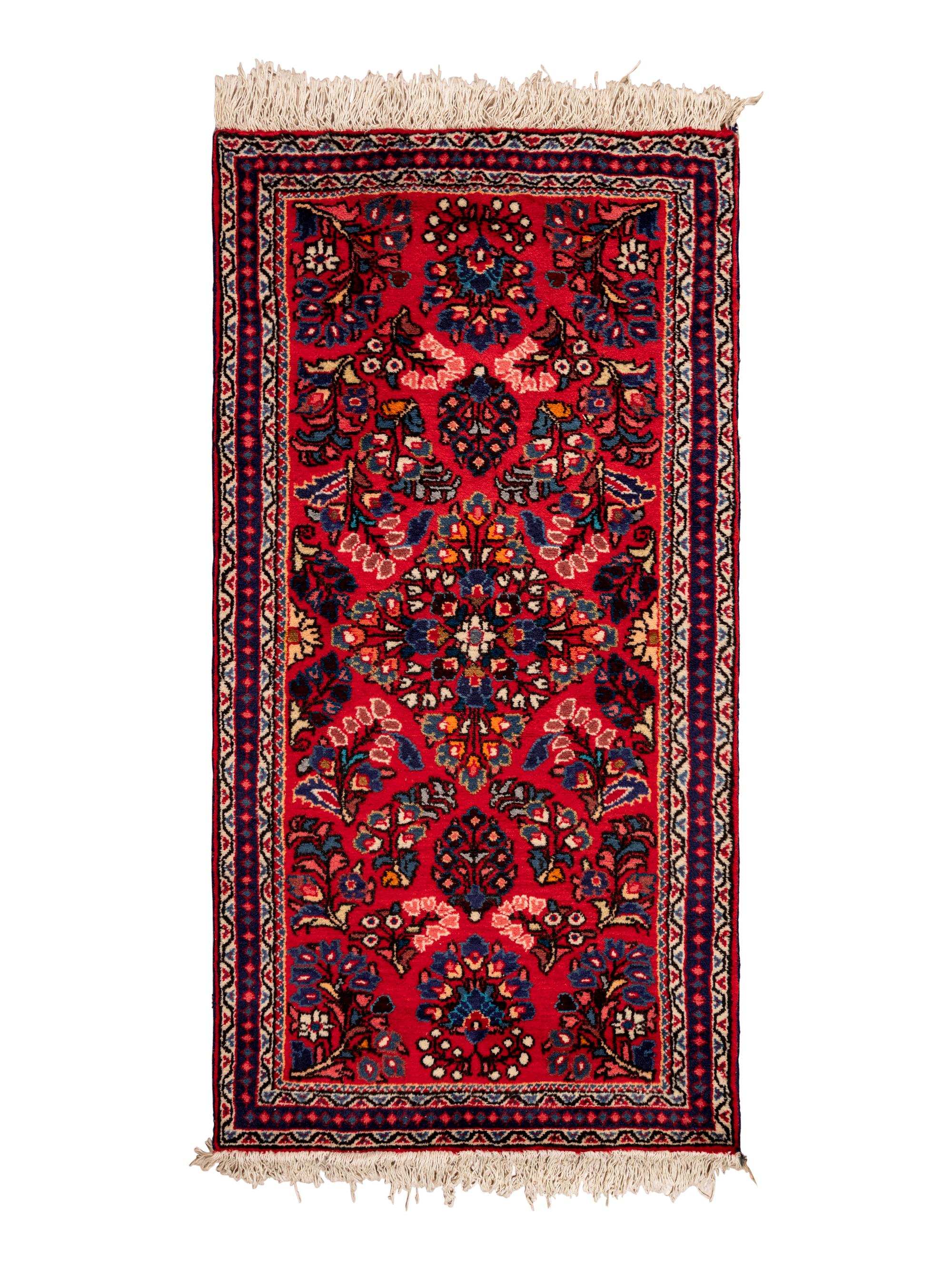 Three Indo-Persian Wool Mats and a Persian Pictorial Wool Mat