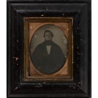 [EARLY PHOTOGRAPHY - PORTRAITURE]. A group of 11 framed portraits featuring male and female subjects highlighted by full plate tintype by Jacobs of New Orleans, including: