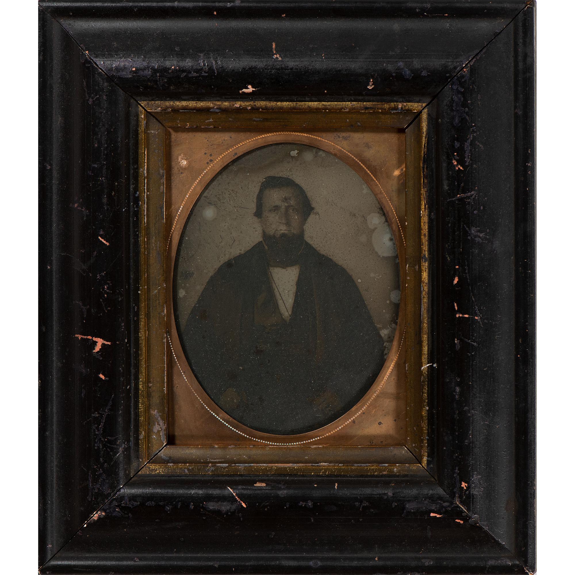 [EARLY PHOTOGRAPHY - PORTRAITURE]. A group of 11 framed portraits featuring male and female subjects highlighted by full plate tintype by Jacobs of New Orleans, including: