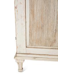 A Gustavian Painted and Mirrored Glass Step Back Cabinet — Late 19th/Early 20th Century