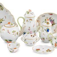 A Herend Market Garden Porcelain Dinner Service