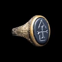 A Sicilian Electrum and Onyx Signet Ring of a Templar Grand Master