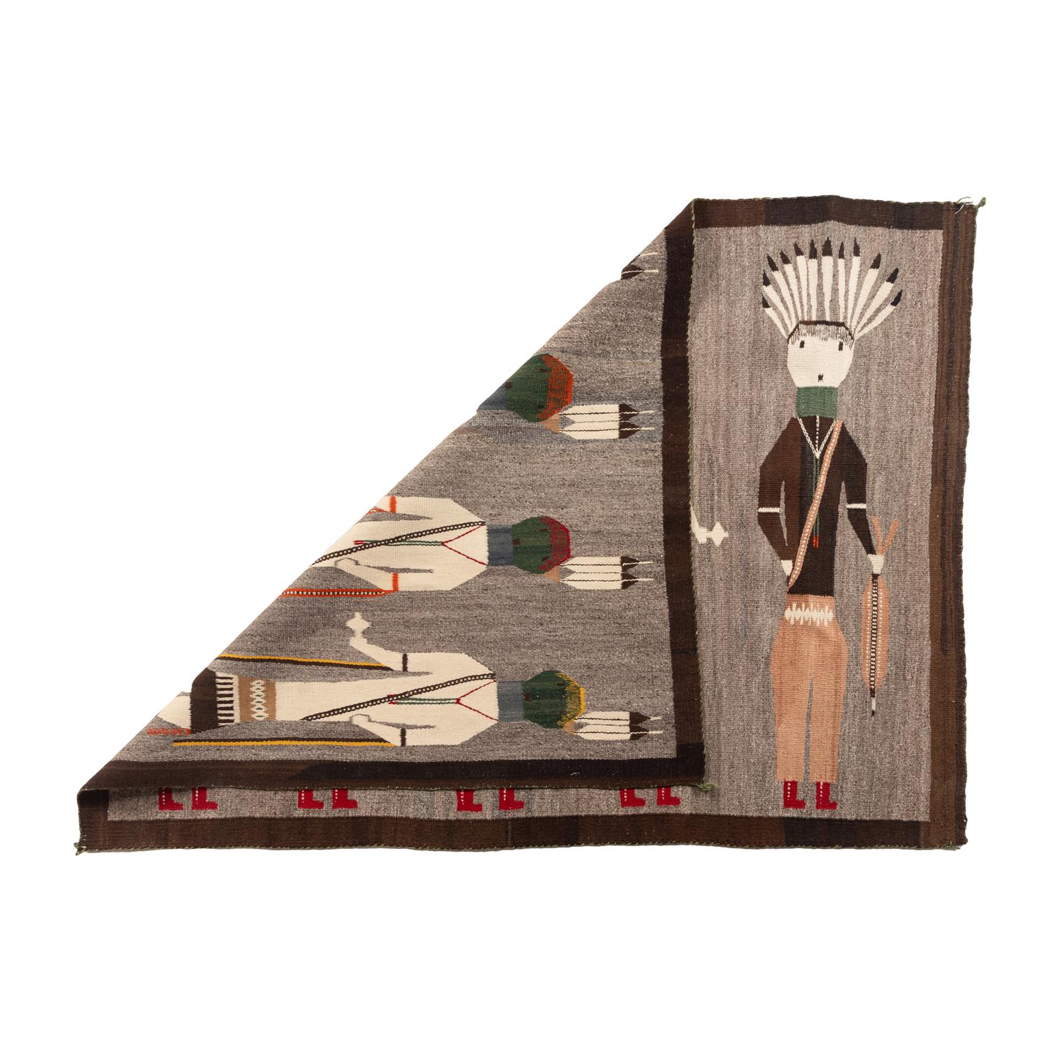 Navajo Weaving with Holy People [Rug]