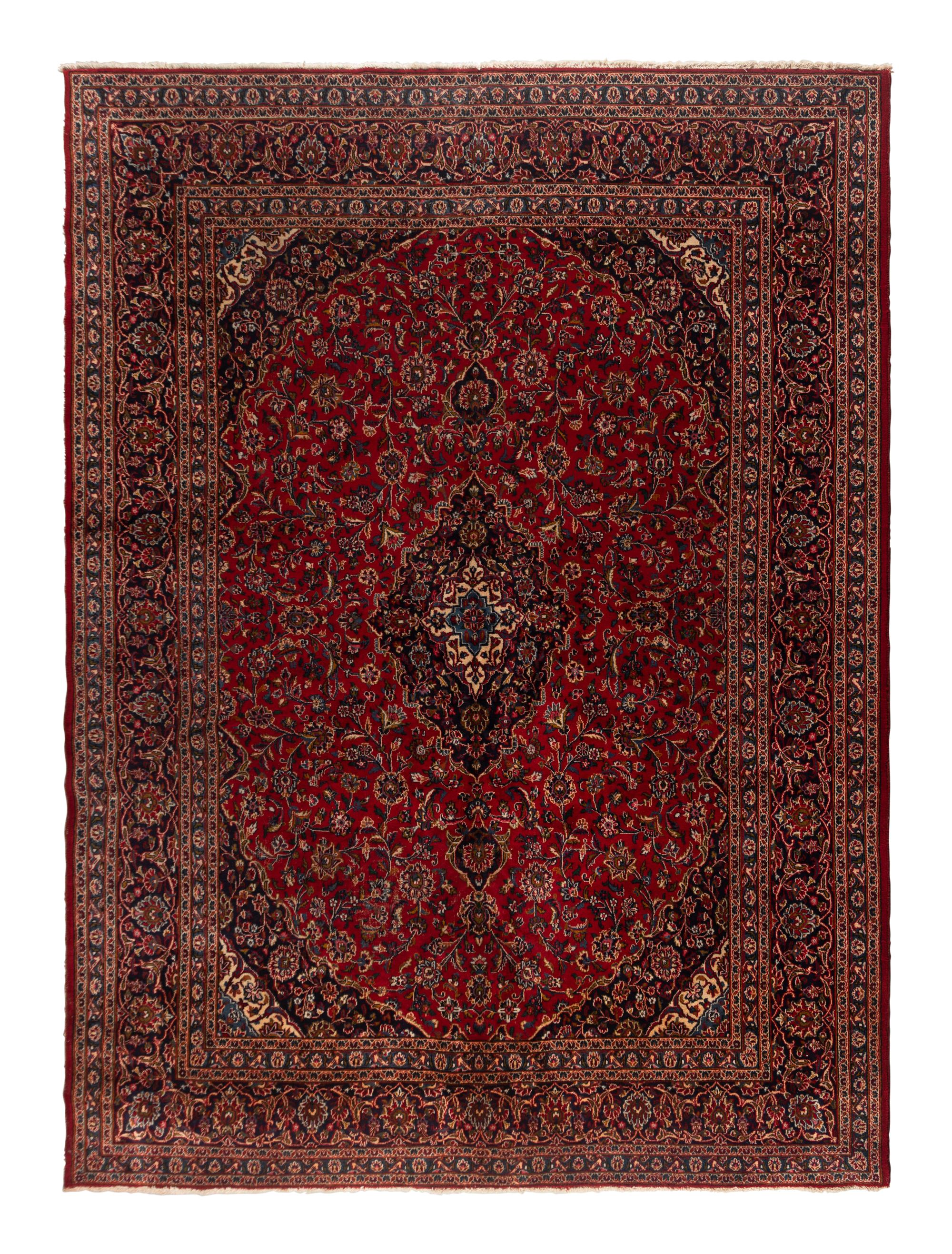A Kashan Wool Rug