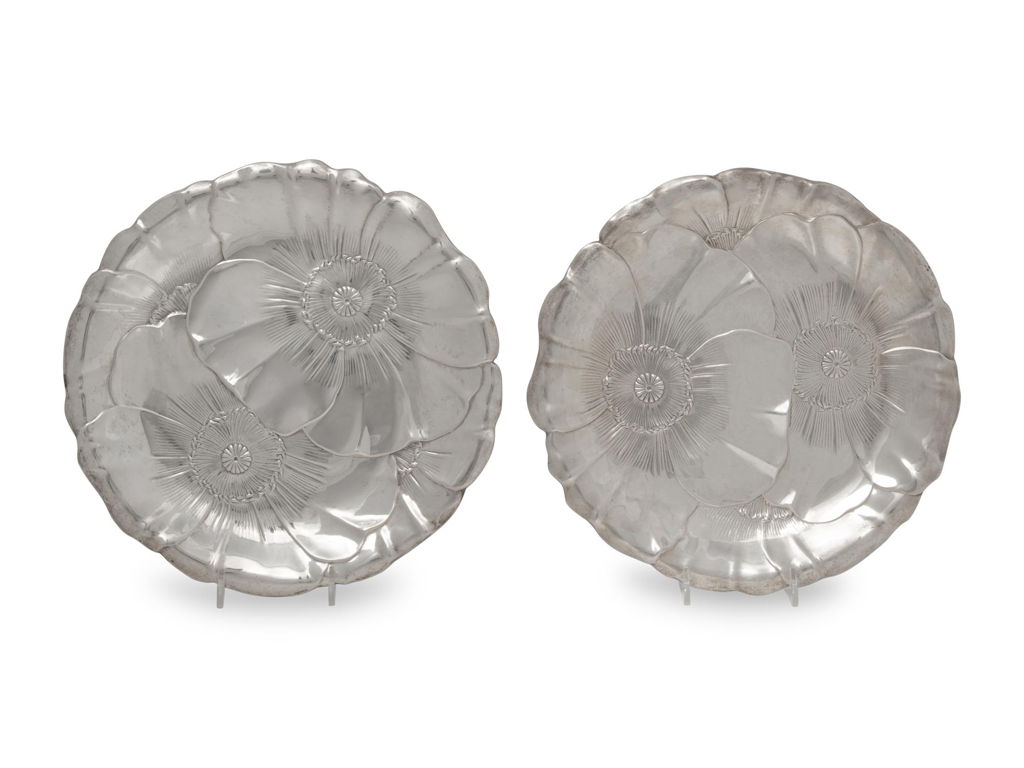 A Pair of American Silver Serving Dishes
