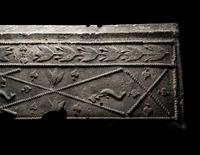 Two Roman Lead Sarcophagus Fragments