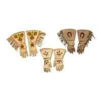 Embroidered Hide Gauntlets