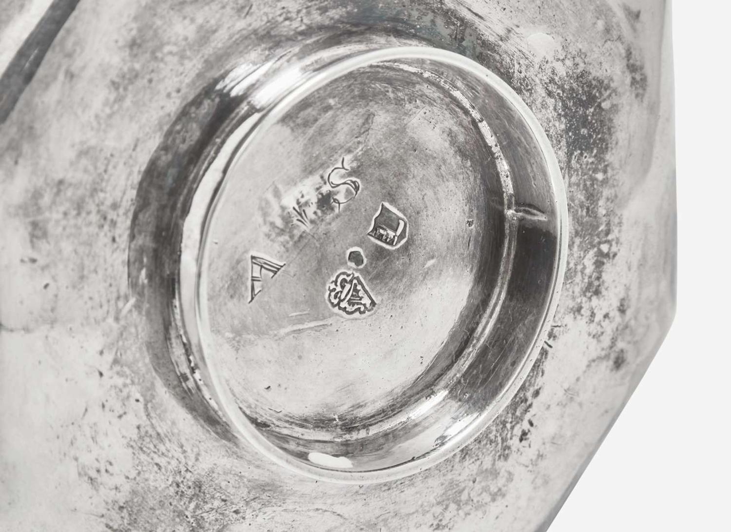 A George III sterling silver salver, John Carter II, London, 1769, and a small Irish George II sterling silver tray, Dublin, 1730