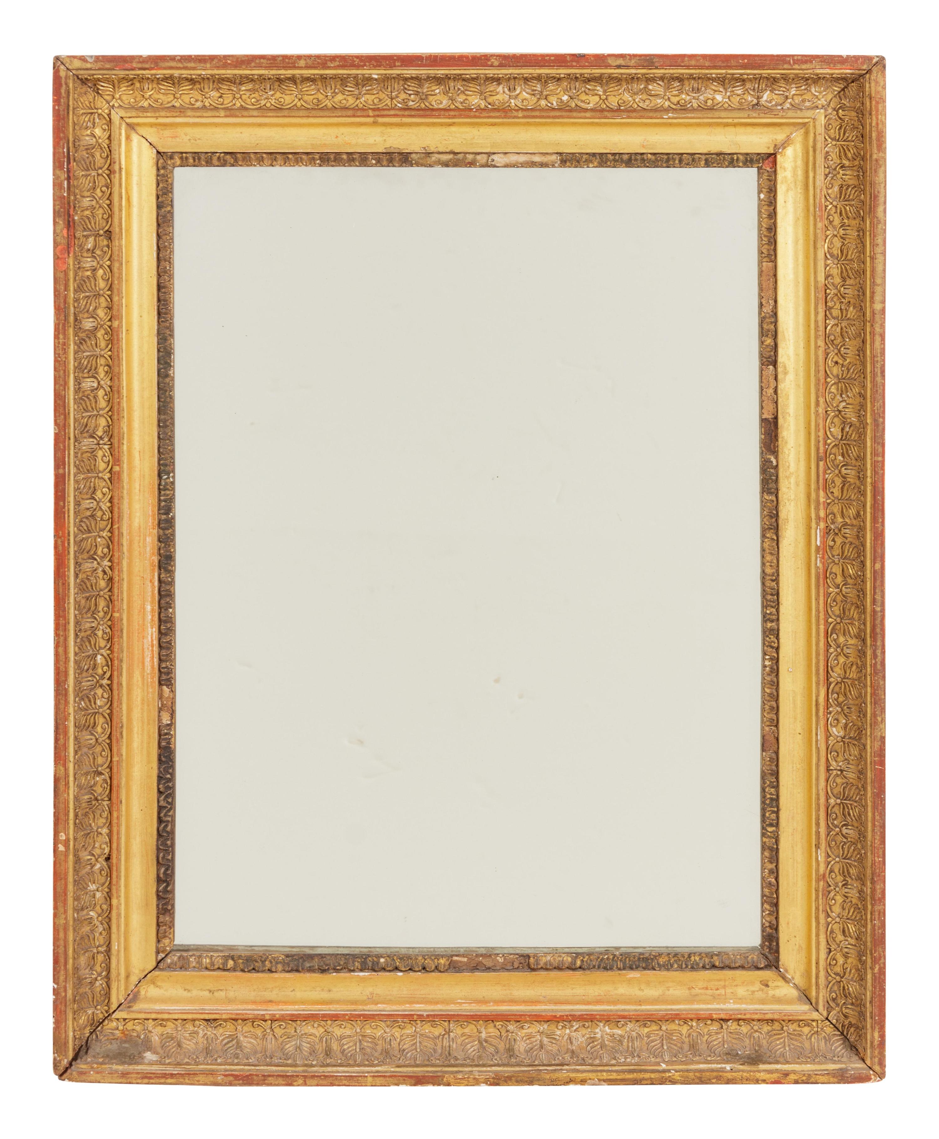 An Empire Giltwood Mirror