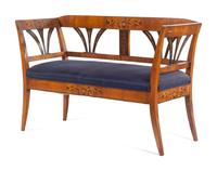 A Biedermeier Marquetry Settee