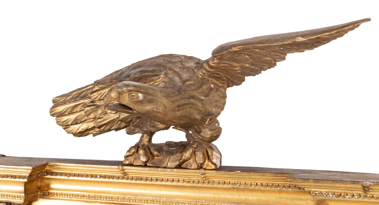 A Regency Giltwood Tabernacle Mirror