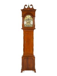 An American Cherry Tall Case Clock