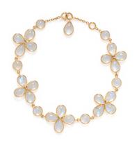 YELLOW GOLD AND MOONSTONE BRACELET