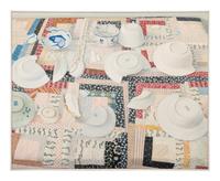 Dishes on Quilt