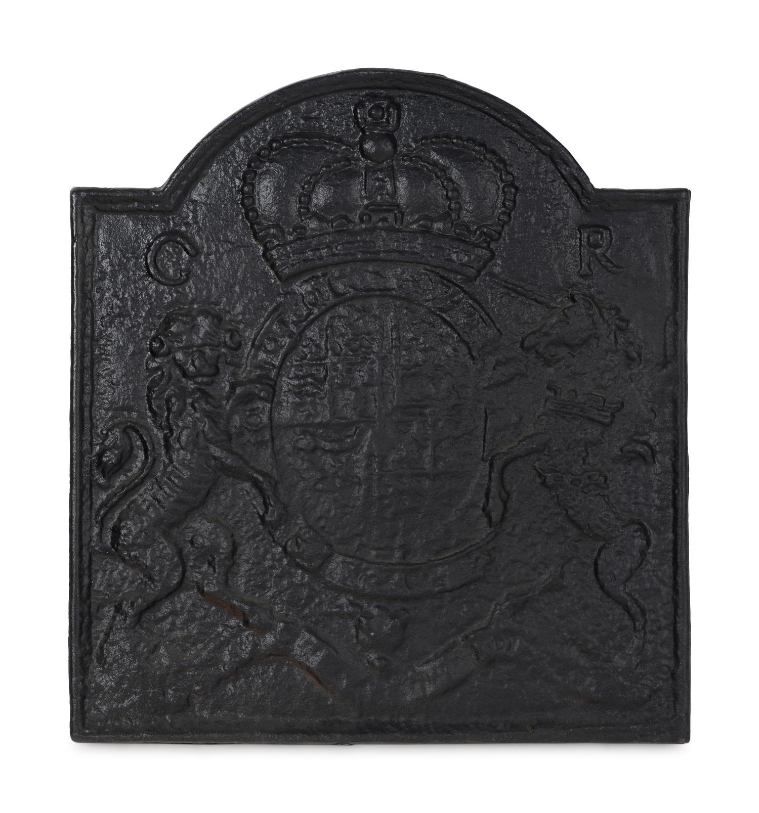 An English Cast Iron Armorial Fireback