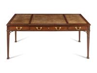 A George III Style Mahogany Library Table