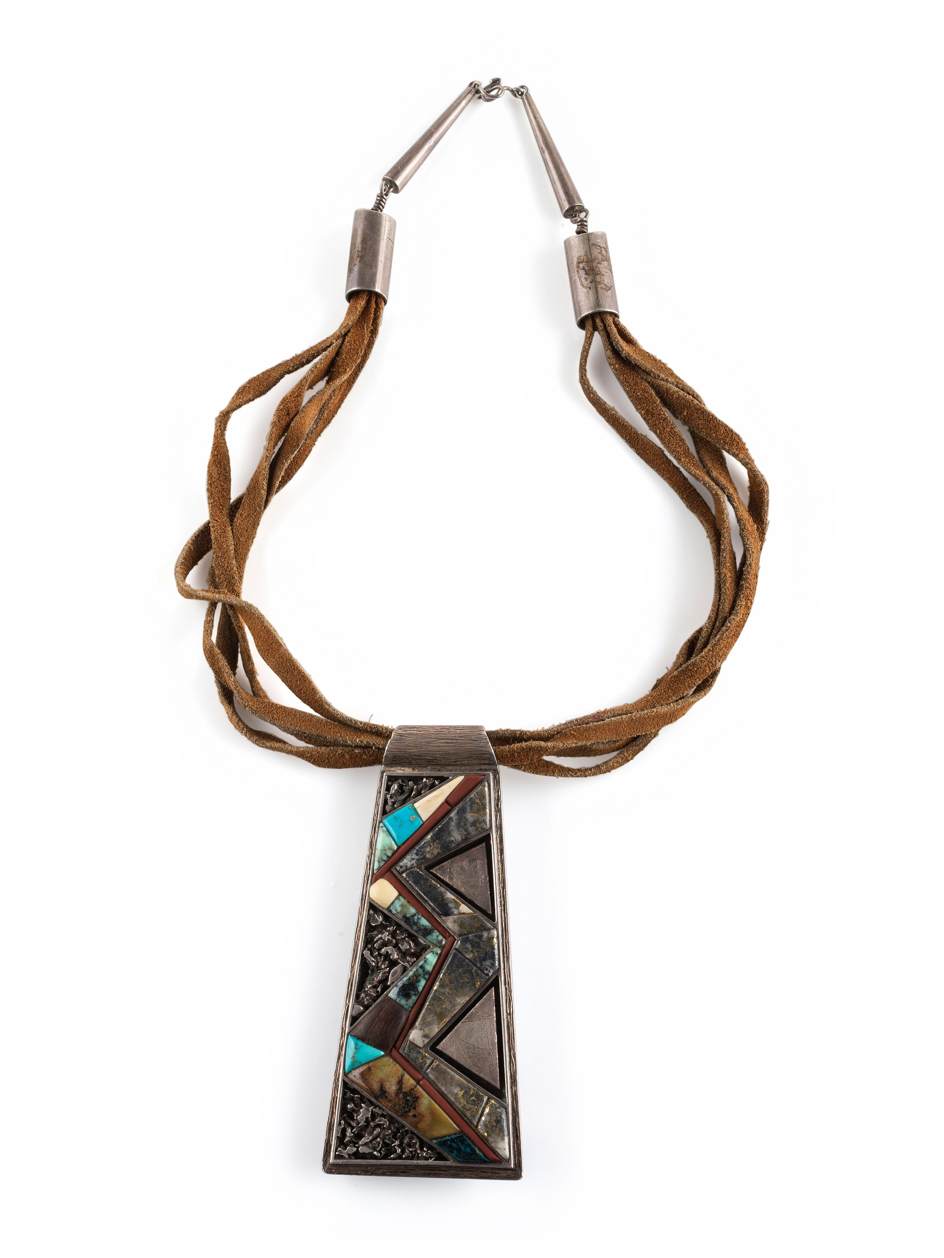 Large Reversible Silver Pendant