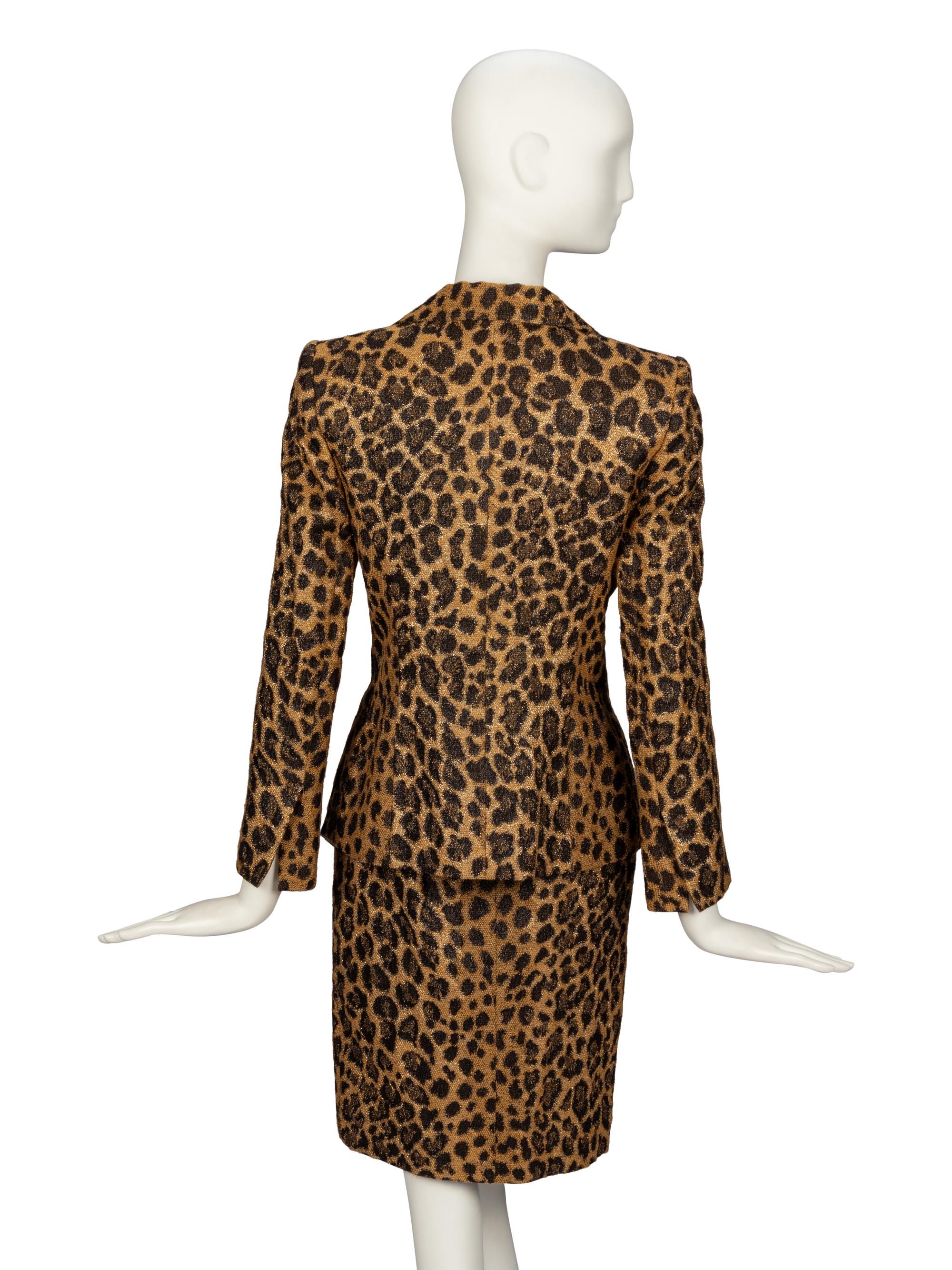 Christian Dior, Leopard-Print Demi-Couture Skirt Suit