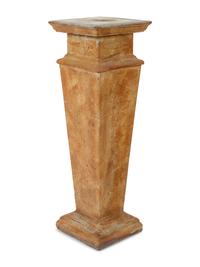 A Group of Six Cast Stone Pedestals