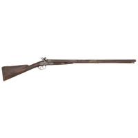Belgian Double Barrel Percussion Shotgun by Drisket & Waroux of Liege