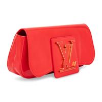 LOUIS VUITTON, PATENT RED SOBO CLUTCH