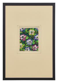 A Group of Three French Gouaches of Apparel Textile Designs By Louis Lang DONATED BY CORA GINSBURG, LLC.