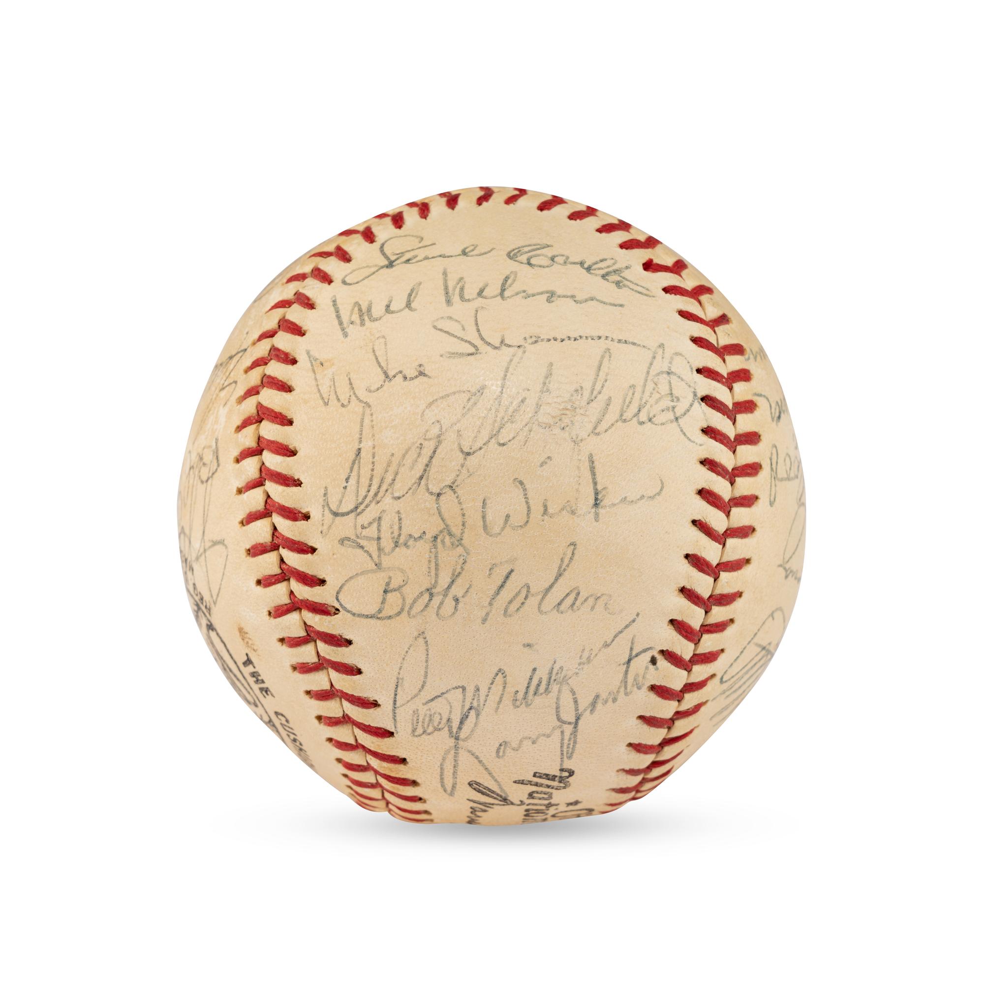 A 1968 St. Louis Cardinals Team Signed Autograph Baseball (Beckett Authentication Services Letter of Authenticity)