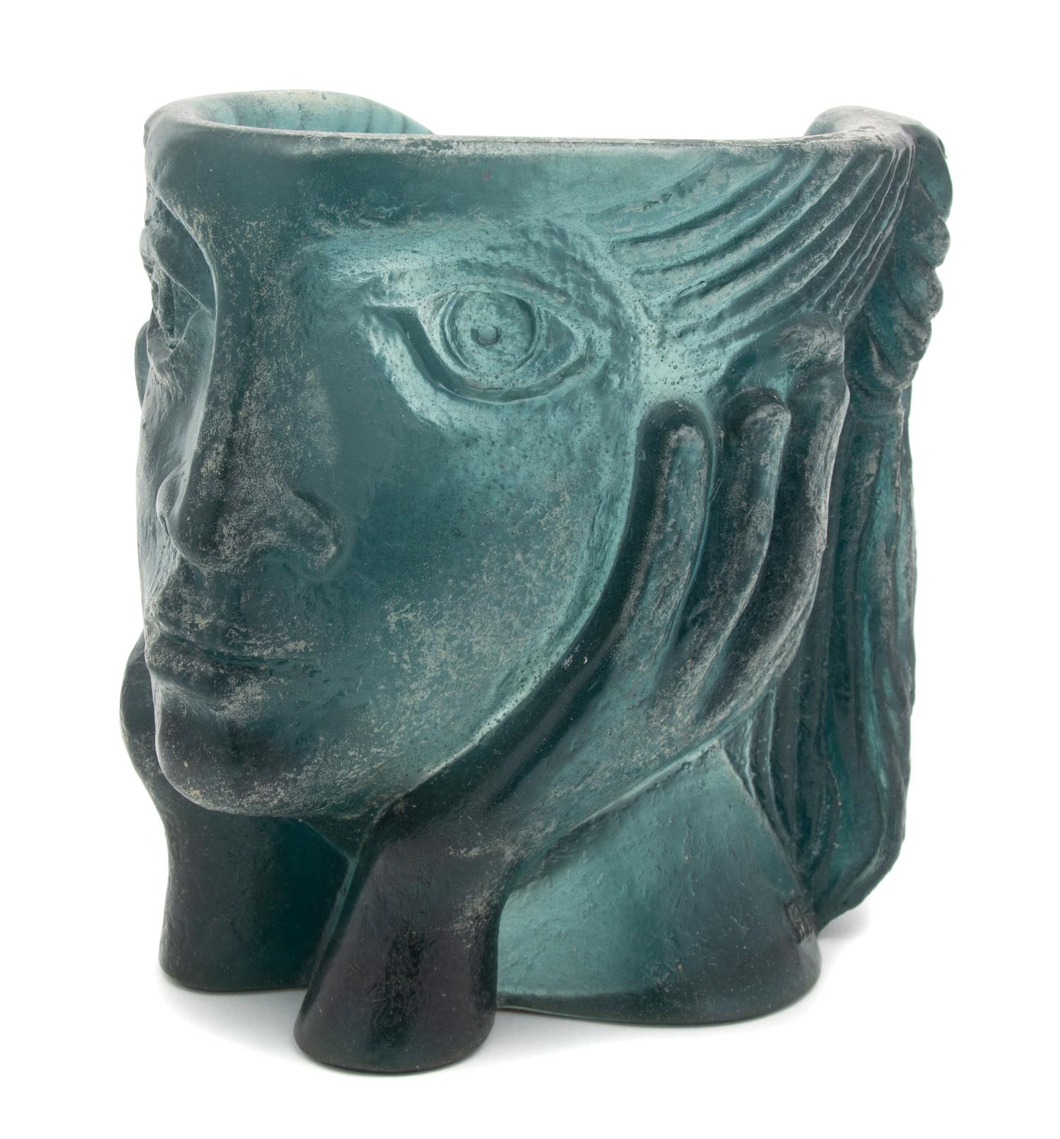 A Daum Pate-de-Verre Figural Sculpture Height 9 1/2 inches. — 20TH CENTURY