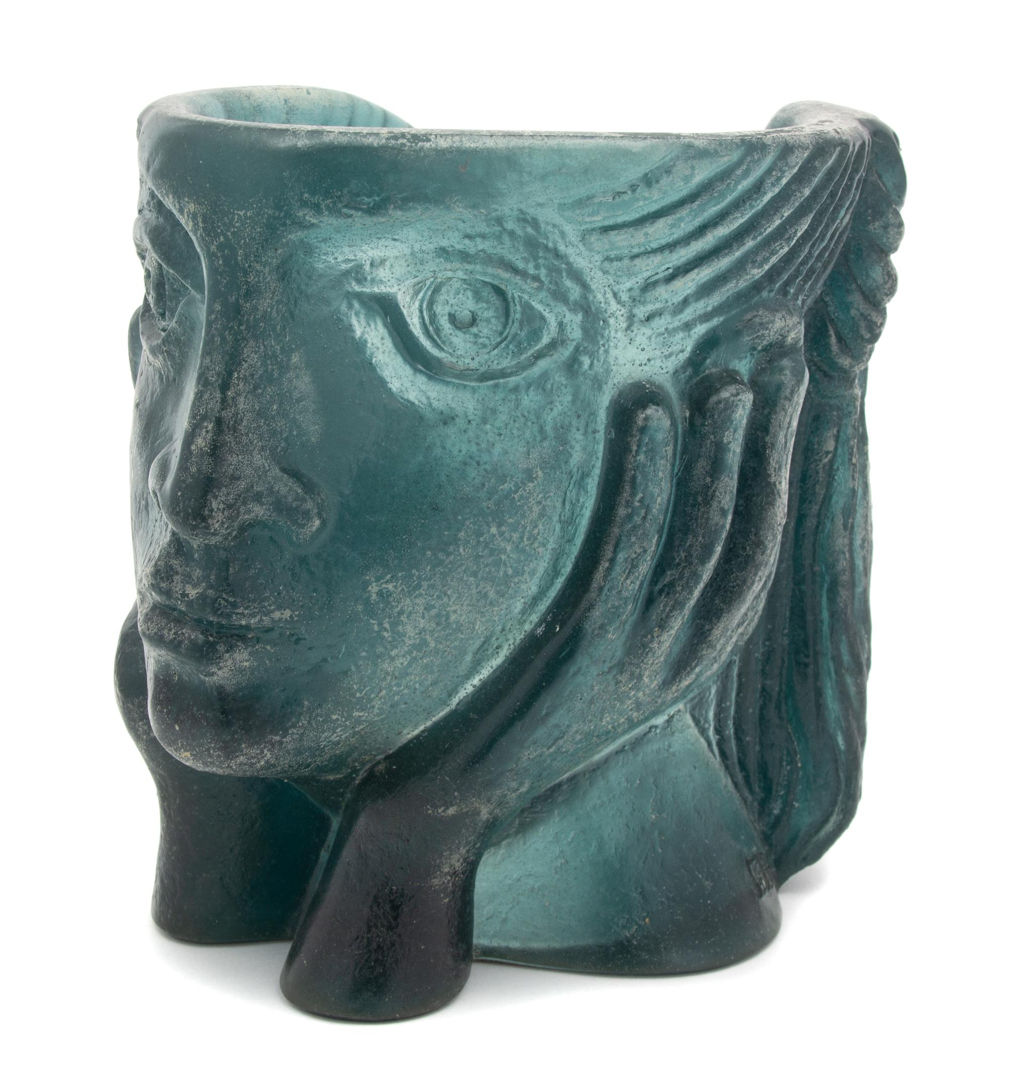 A Daum Pate-de-Verre Figural Sculpture Height 9 1/2 inches. — 20TH CENTURY